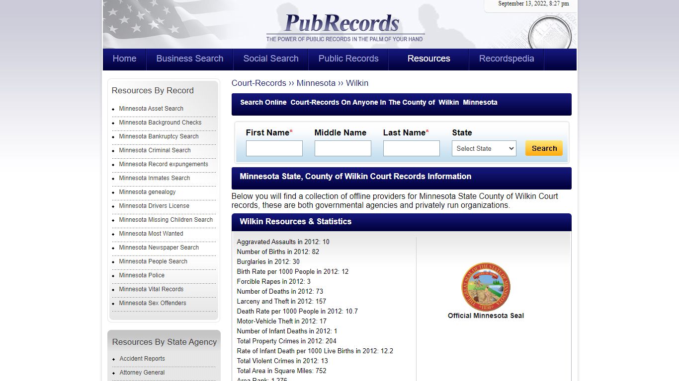 Wilkin County, Minnesota Court Records